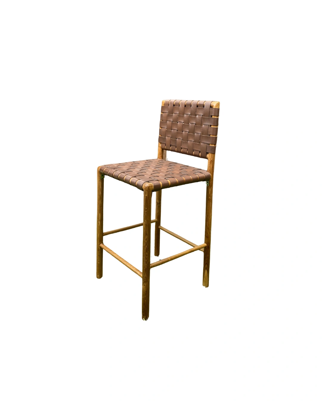 Gingham bar stool - solid teak furniture, factory-direct from Apta Living, Jepara Indonesia