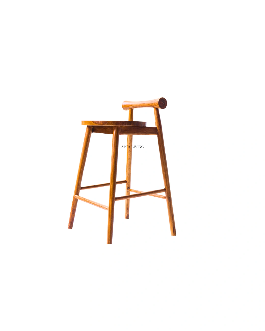 Neira bar stool - solid teak furniture, factory-direct from Apta Living, Jepara Indonesia