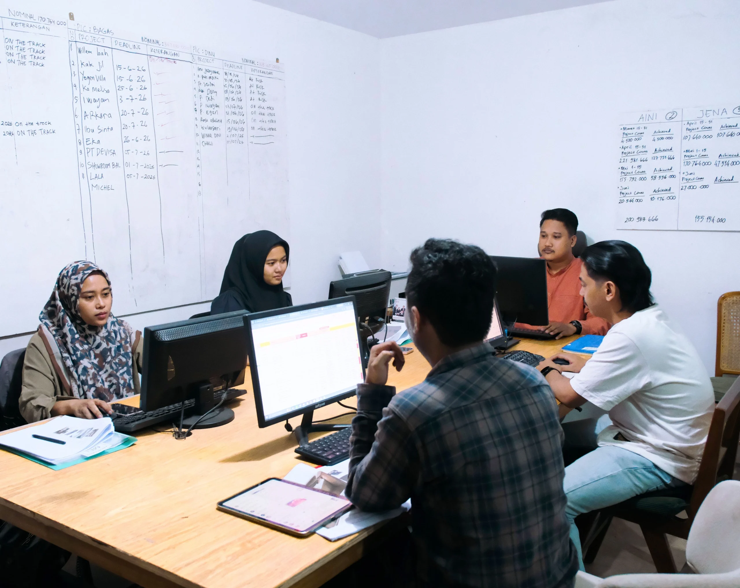 Apta Living furniture factory office in Jepara, Indonesia