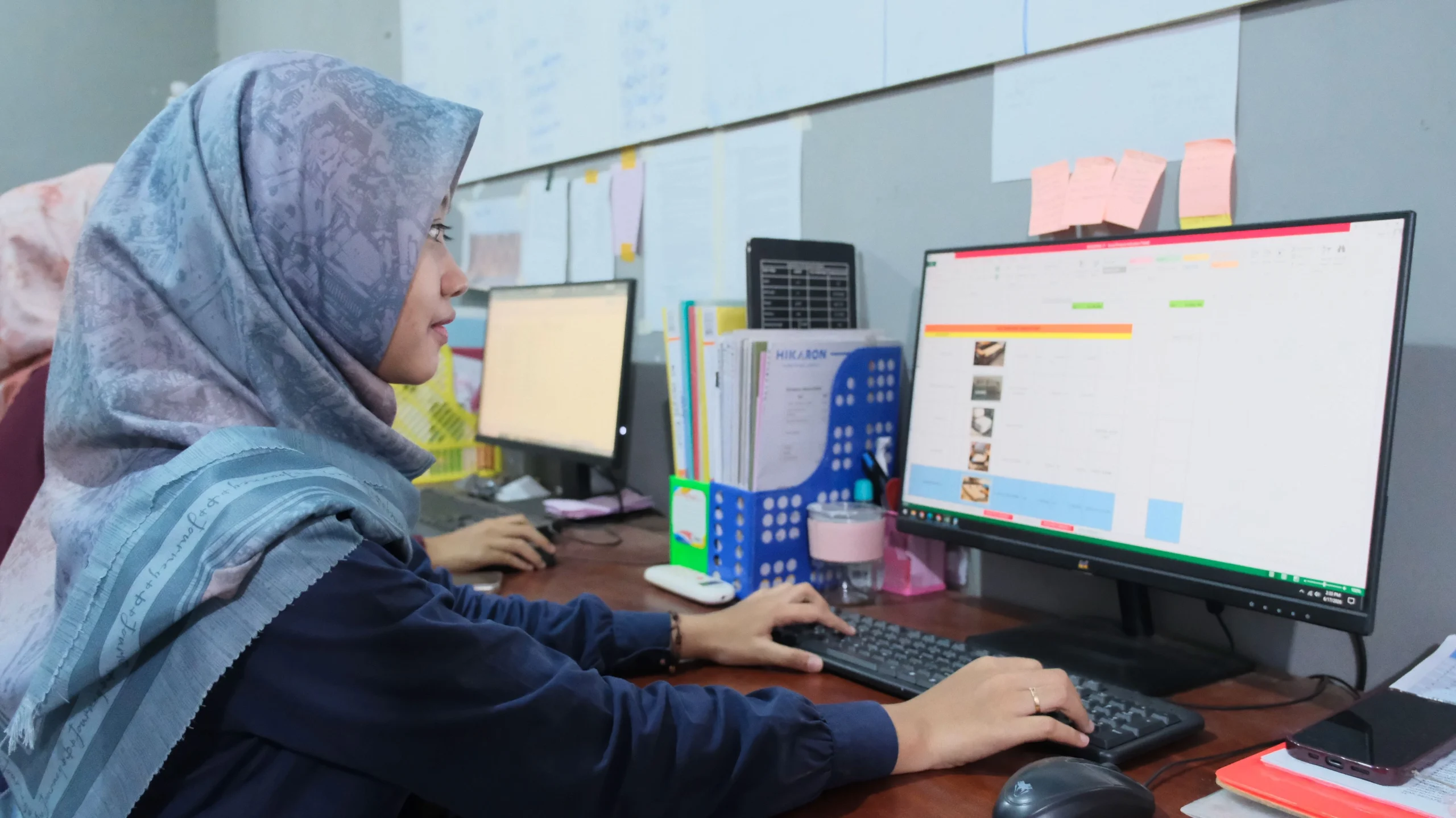 Apta Living furniture factory office in Jepara, Indonesia